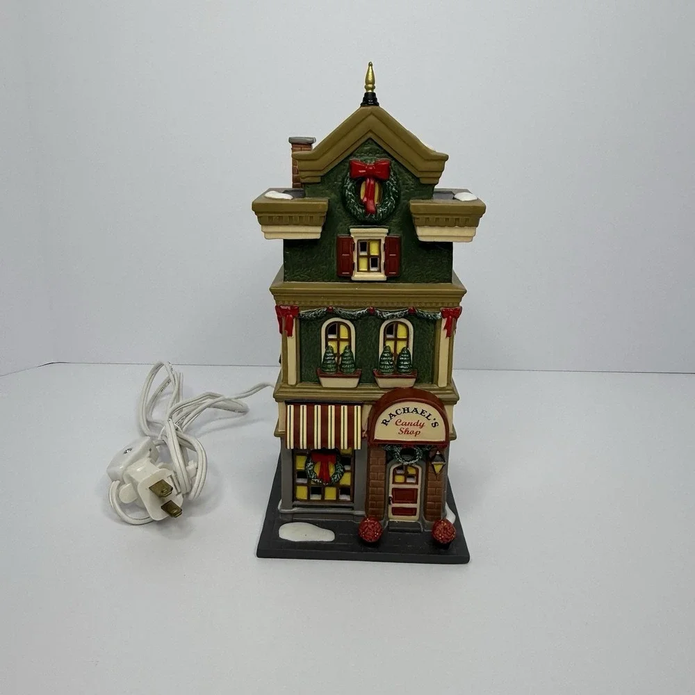 Dept 56 Christmas In The City Series Rachael's Candy Shop Retired Tested Working